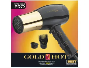 Professional 1875 Watt Full-size Euro Dryer With Gold Barrel by Gold ‘N Hot